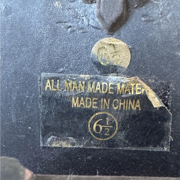 Vintage 90s Y2K SODA Brown Faux Chunky Platform Distressed Lace up moto boot 6.5 - Picture 11 of 13